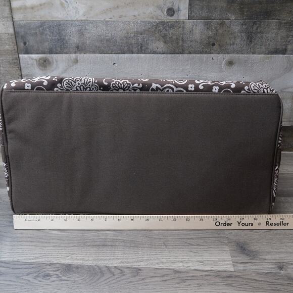 Thirty-One Duffle Tote Bag Zip Top Woodblock Floral - Picture 8 of 9